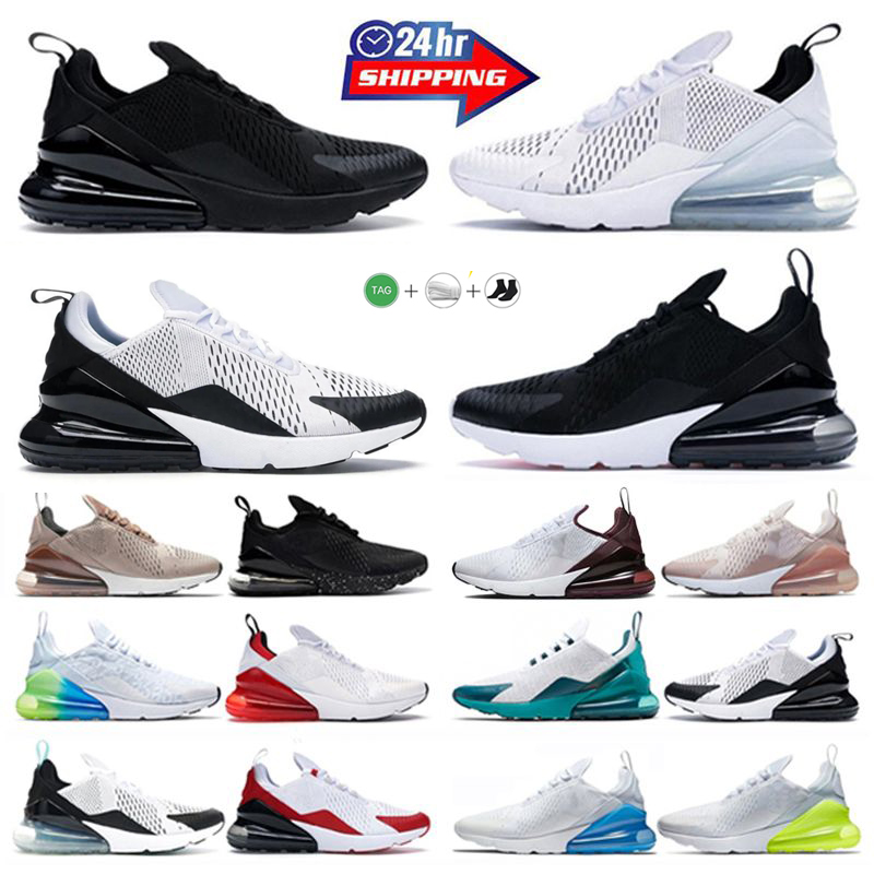 270 Running Shoes 270s React Triple Black White Sneaker Light Soft Pink Anthracite Core White Olive UNC Light Bone Grape Brown Red Mens Womens Sport Sneakers 90s