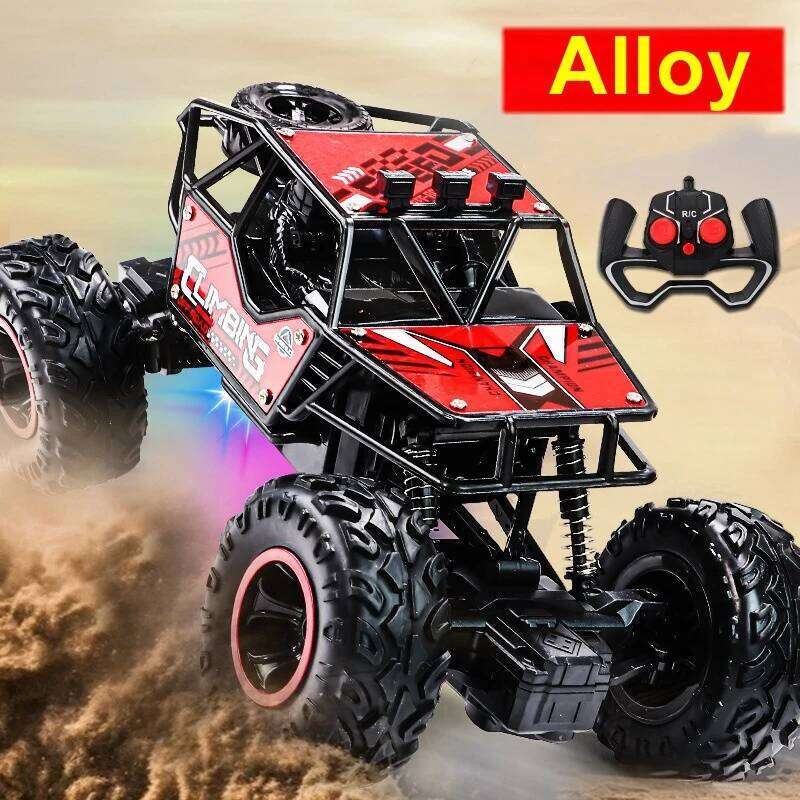 Remote Control Truck Car All Terrain Off Road Alloy RC Cars Buggy Drift Racing Toy Rechargeable Sturdy Gift for Kids Boys Y260131