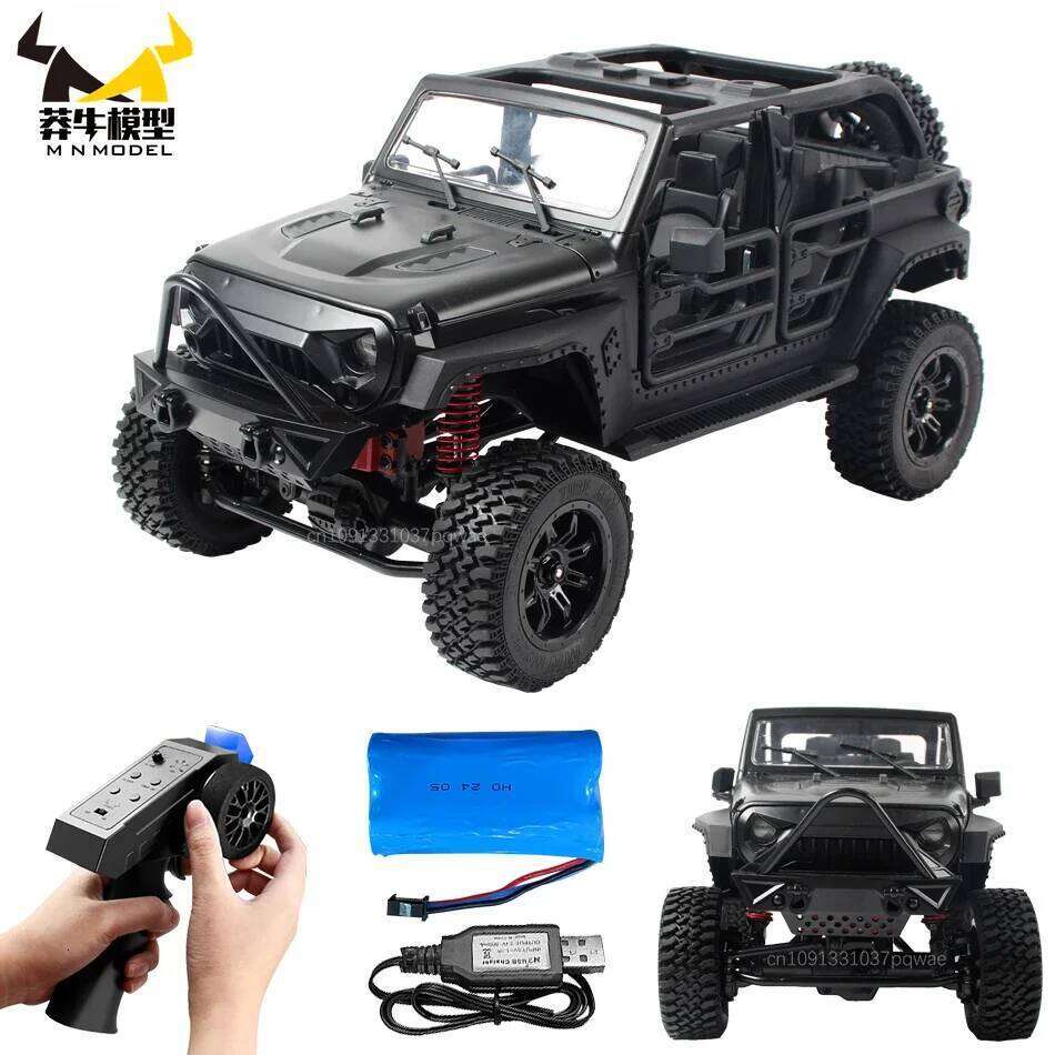 MN128 1/12 New Rc Remote Control Car 2.4g 4wd Full Scale Mnrc Rtr Led Light Rock Crawler Climbing Truck Adult Christmas Kidsgif Y260131