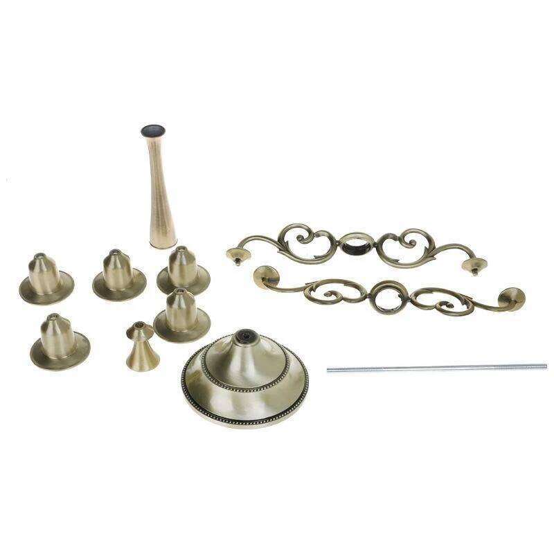 Silver/Gold/Black/Bronze 5 Arms Metal Candle Holder Candlestick Candelabra Stand high quality Y260131