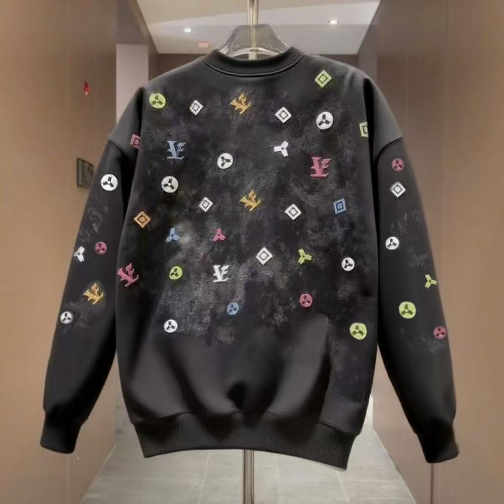 New design Sweatshirts 2026 Men's Premium Tie-Dye Sweatshirt, Slim Fit Long Sleeve Casual Pullover, Luxury Spring & Autumn Crewneck free shipping