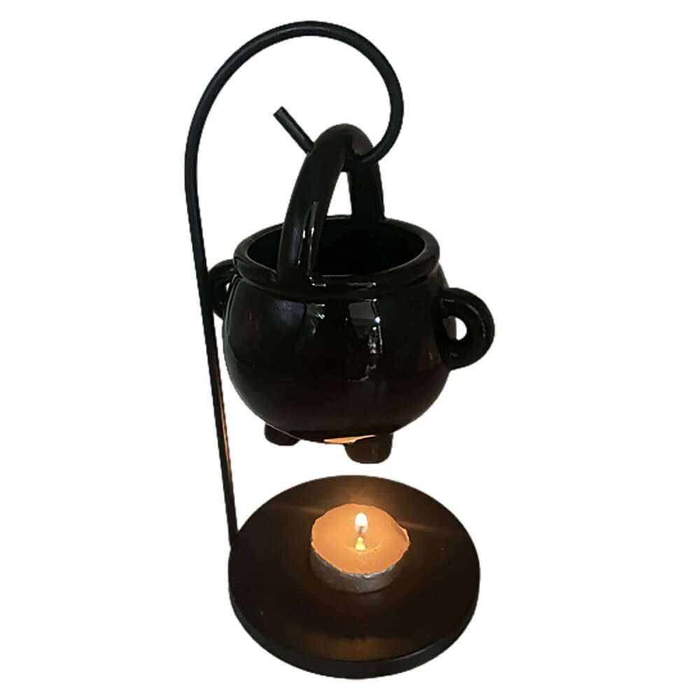 Hanging Cauldron Burner Witch Caldron Pot Candle Holder Smudging Incense Burning Essential Oil Diffuser for Home Decor Y260131