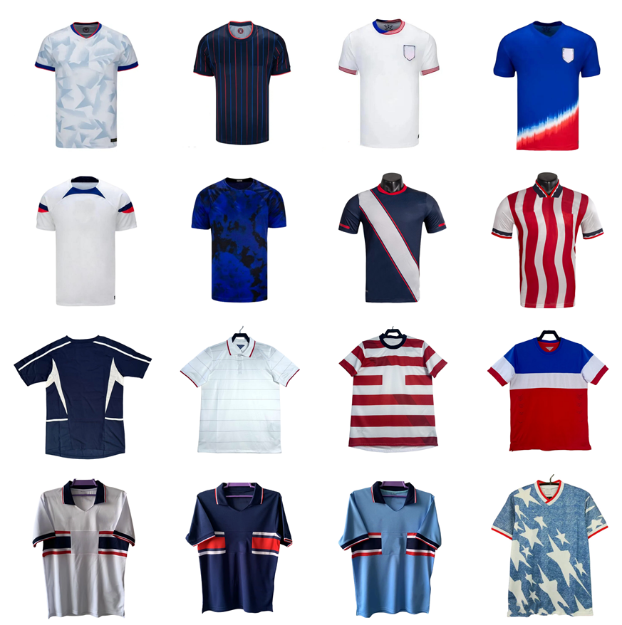 1994 1995 2002 2010 2013 2014 Retro United states USAS Soccer Jersey 94 95 02 10 13 14 PULISIC McKENNIE Reyna Wynalda WEGERLE LALAS moore Vintage Football Shirt Classic