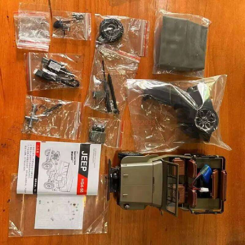 HengGuan HG4-58 1:14 Scale 4WD Electric Retro Jeep RC Car Remote Control Off-Road Climbing Vehicle Simulation Model Toy for Boys Y260131