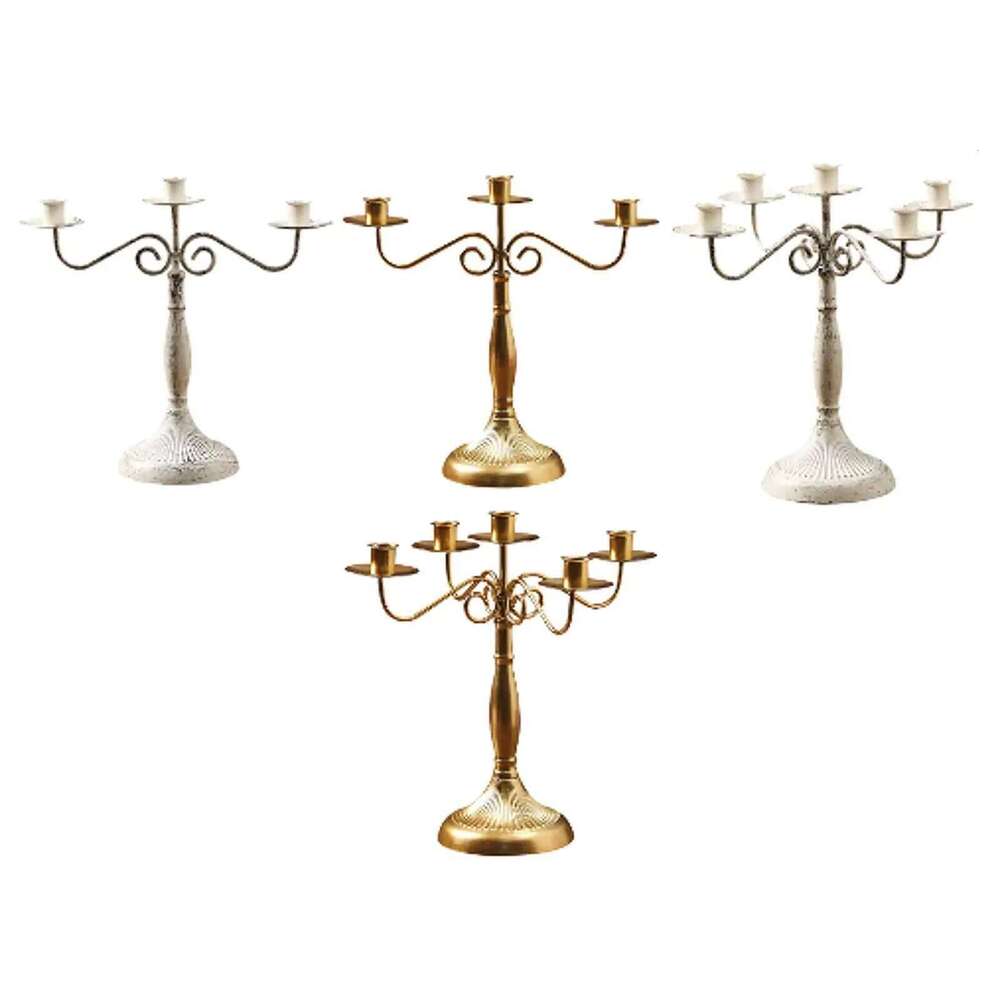 Multi Arm Candelabra Party Candlestick Candelabrum Tapered Candle Holder for New Year Hotel Halloween Kitchen Anniversary Y260131