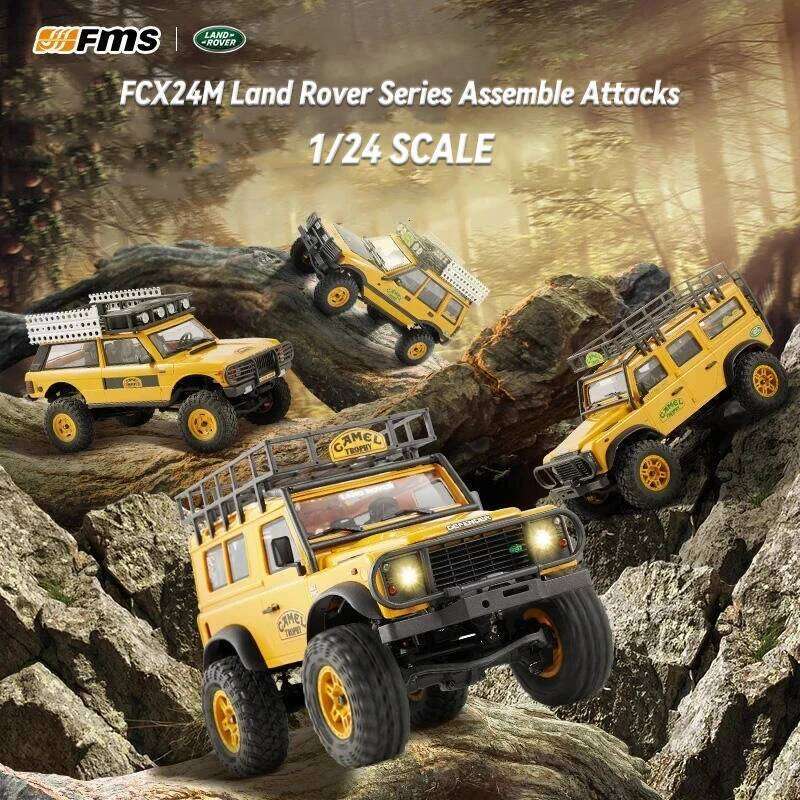 FMS new FCX24M 1/24 RC Land Rover series four-wheel drive electric remote control climbing off-road vehicle adult boy toy Y260131