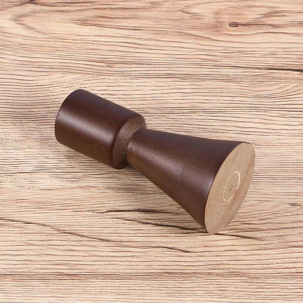 Solid Wooden Holder Brown Imitation Copper Candlestick Desktop Decor Church Wedding Lantern Home Romantic Y260131