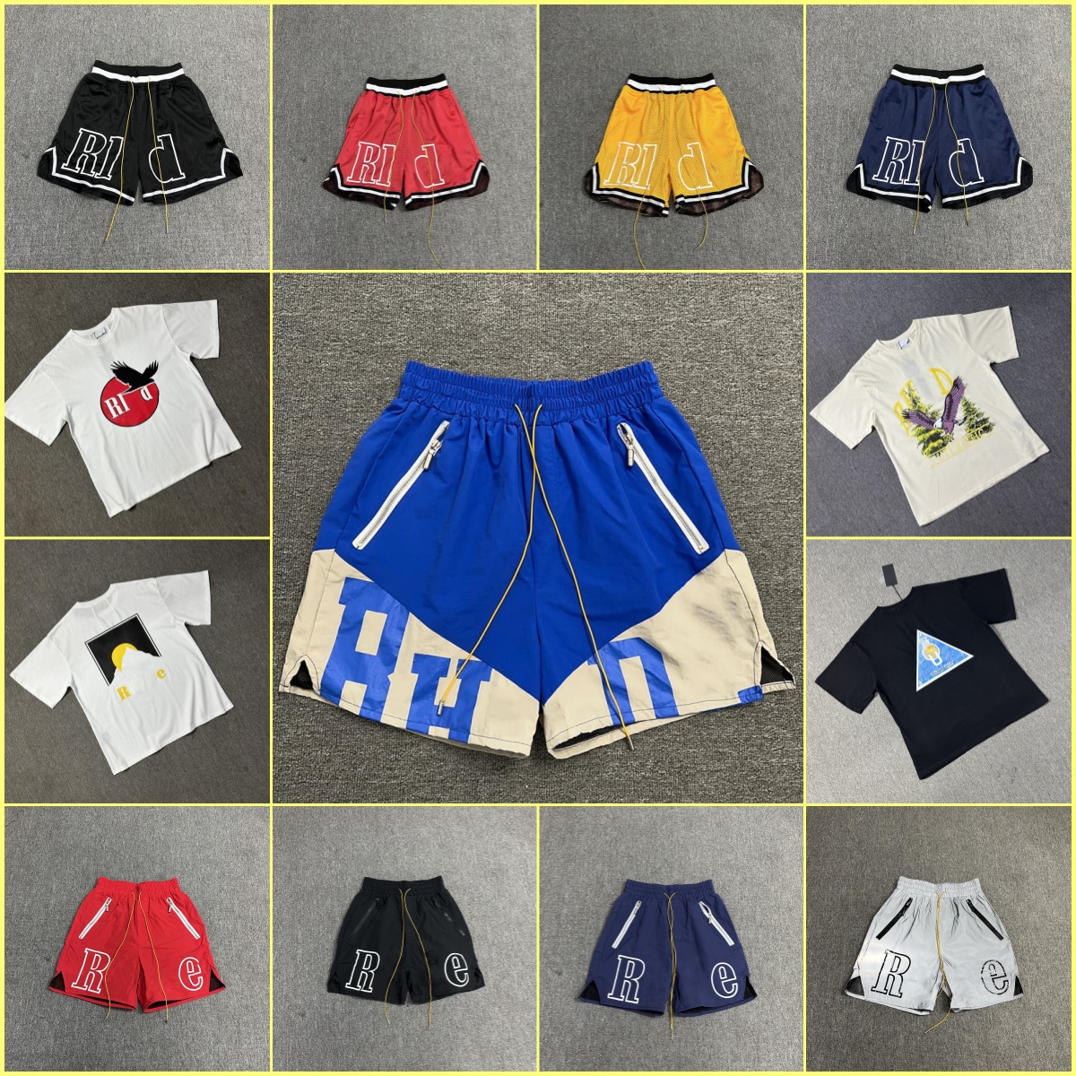 Summer High Quality Rhudeies T Shirt Fashion Sweatshirt Casual Pure Shirt Rhudeness Luxury Cotton Mens Designer T-shirt Designer Sweatshirt