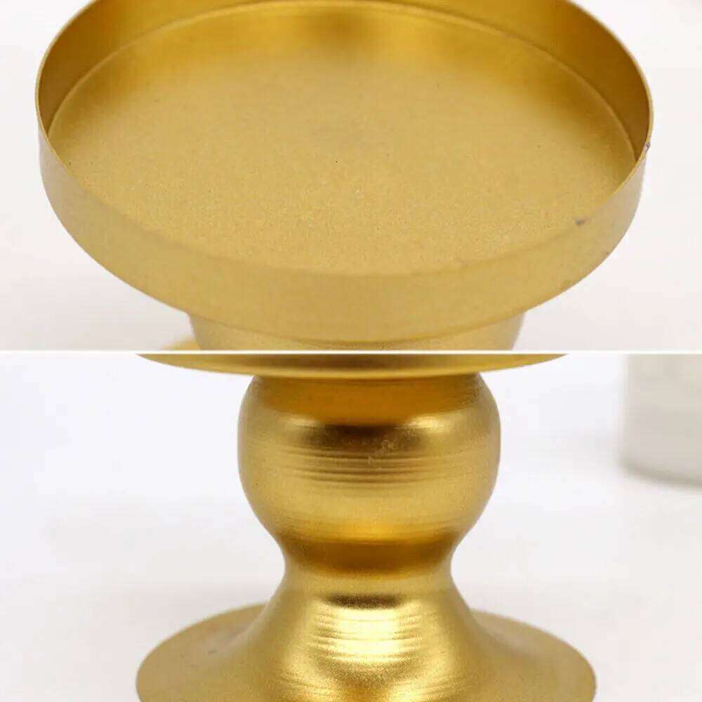Metal Candlestick New European Style Geometric Circle Photography Props Gold/Black Candle Holder Wedding Party Y260131
