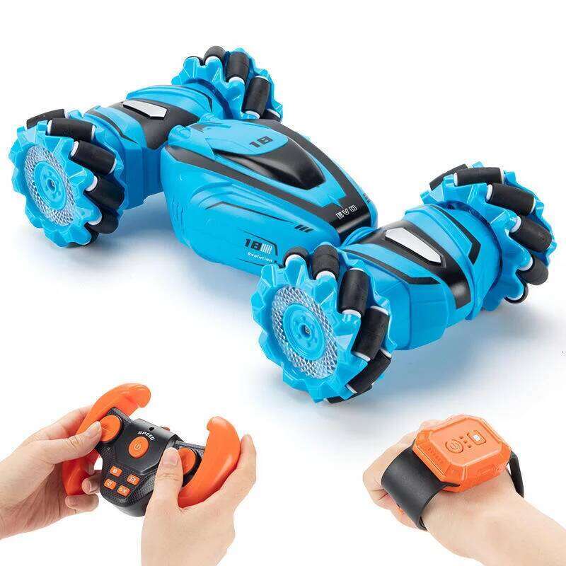JJRC Q110 2.4GHz 4WD RC Stunt Car with Music Lights 360 Rotation Multi-Function Intelligent Programming Off Road Gift Y260131