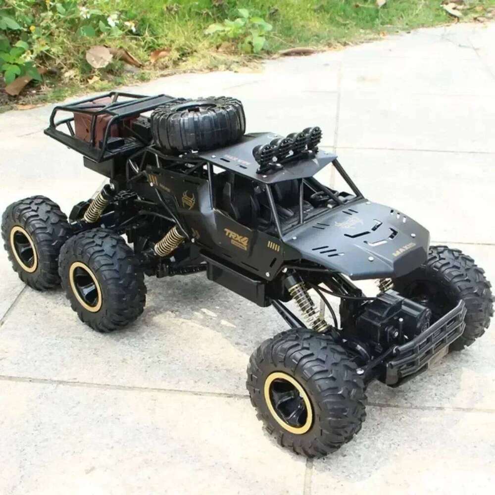 Oversized Size 4WD Car 46CM 6 Wheel RC Truck Metal Alloy Body Remote Control Offroad 4x4 Vehicles Electric Toys for Kid Child Y260131