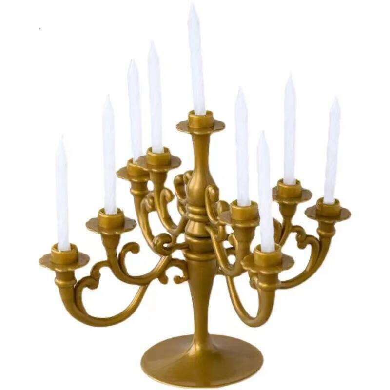 Retro European Luxury Candlesticks Cake Candlestick Baking Birthday Party Wedding House Decoration Accessories Y260131