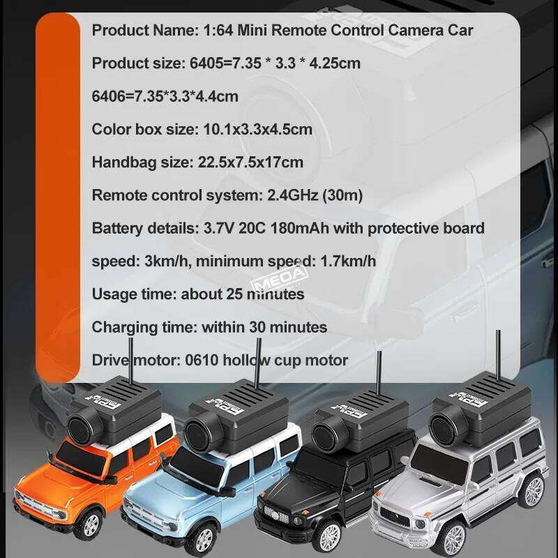 Wltoys 6405/6406 1/64 FPV First Person View Mini RC Car&Runway Mat 2.4GHz Gyroscope Remote Control Car with HD Camera Racing Toy Y260131