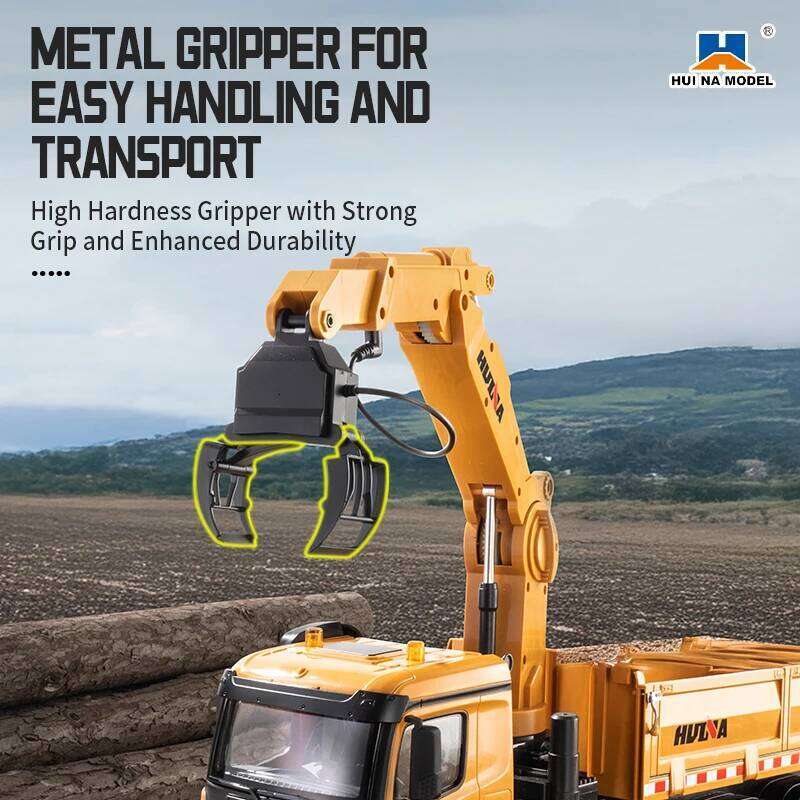 1538 26-Channel 1:14 Alloy Semi-Alloy Remote Control Vehicle Grab Wood Dump Truck Y260131