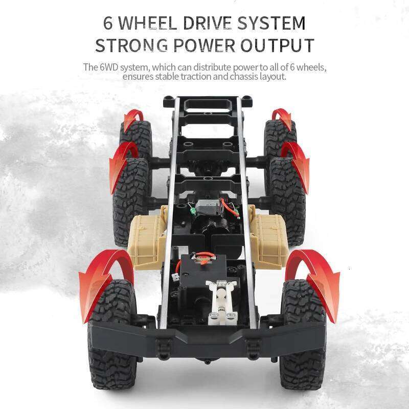 Q60 Rc Truck 1:16 2.4g 6wd Simulation Military Vehicle Model Four-Wheel Drive Remote Control Car Toy Y260131