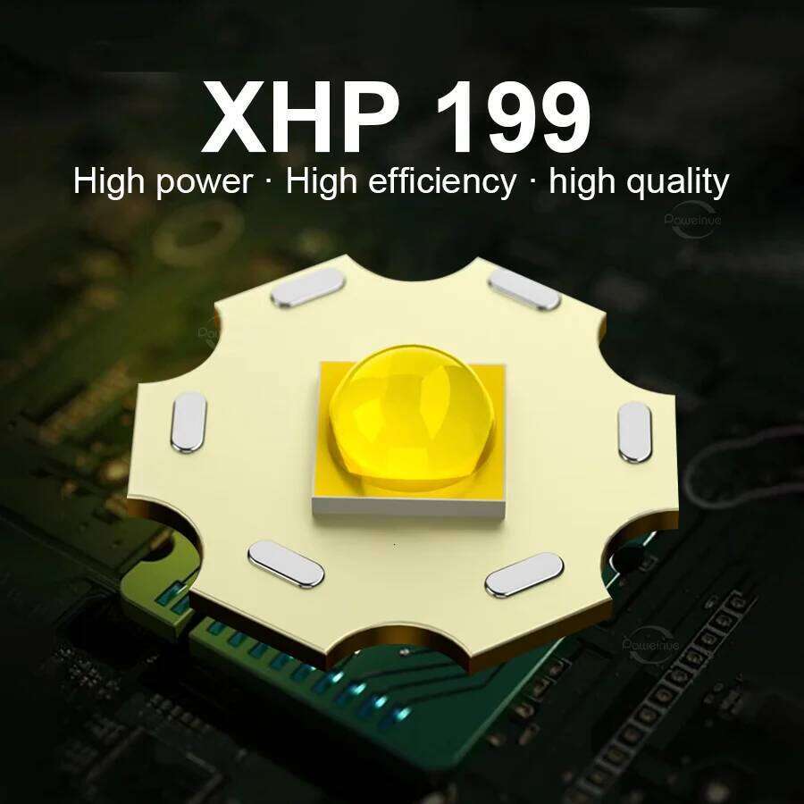 Super XHP120 Powerful Led High Power Zoom Long Range Torch Light Rechargeable Flashlight TYPE-C Camping Lamp H260131