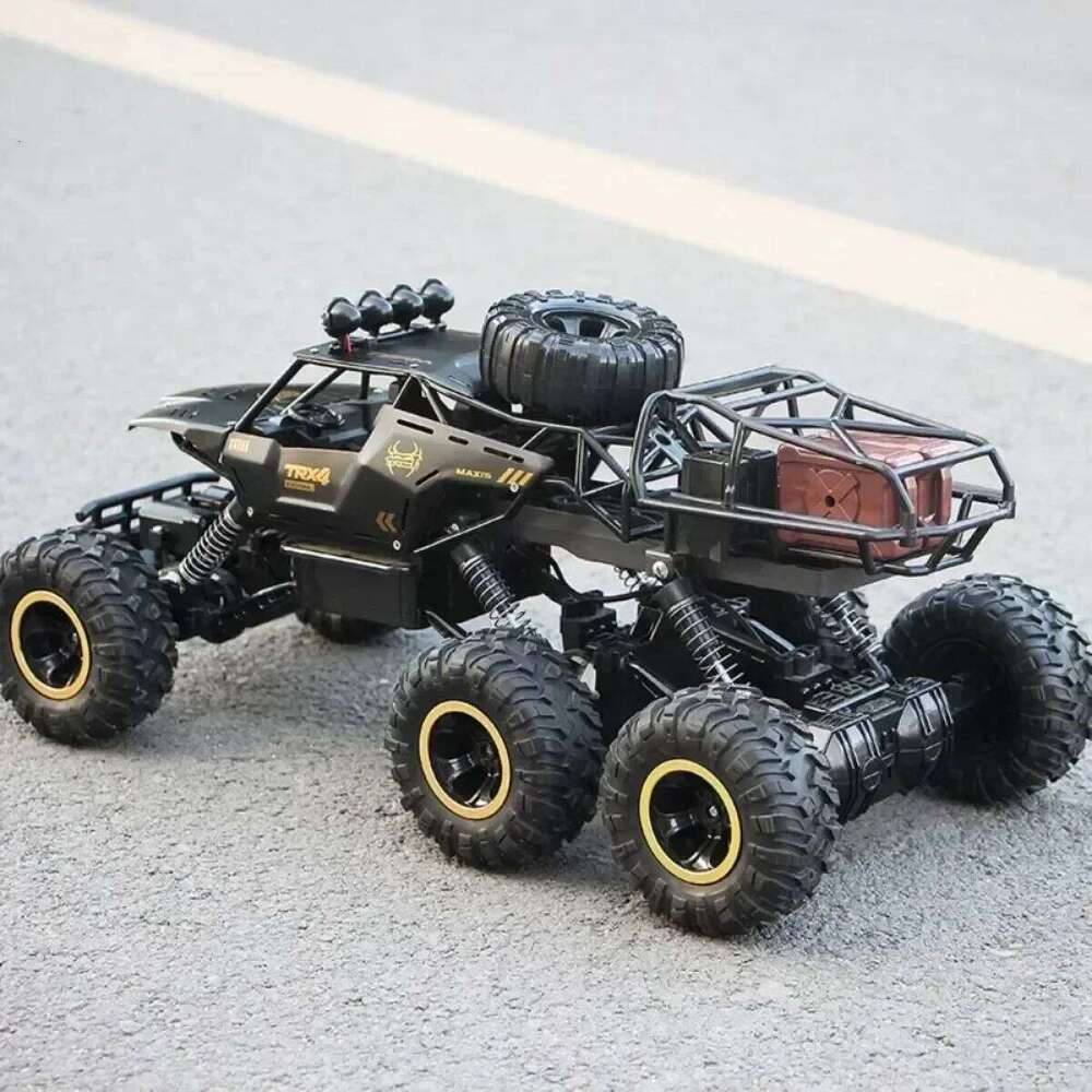 Oversized Size 4WD Car 46CM 6 Wheel RC Truck Metal Alloy Body Remote Control Offroad 4x4 Vehicles Electric Toys for Kid Child Y260131