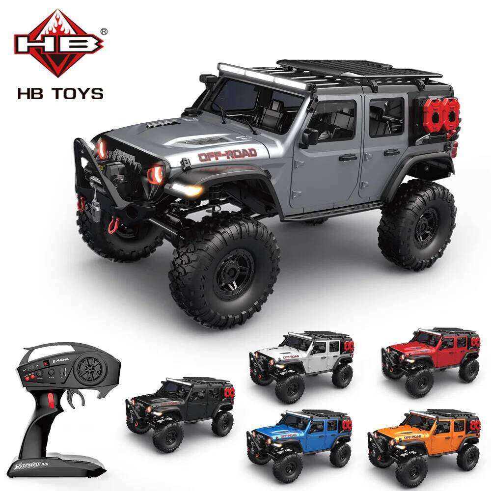 1/10 RC Car HB RTR R1011 Remote Control Vehicle 2.4G Full Proportional Rock Crawler LED Light 4WD Off-Road Climbing Truck Toys Y260131