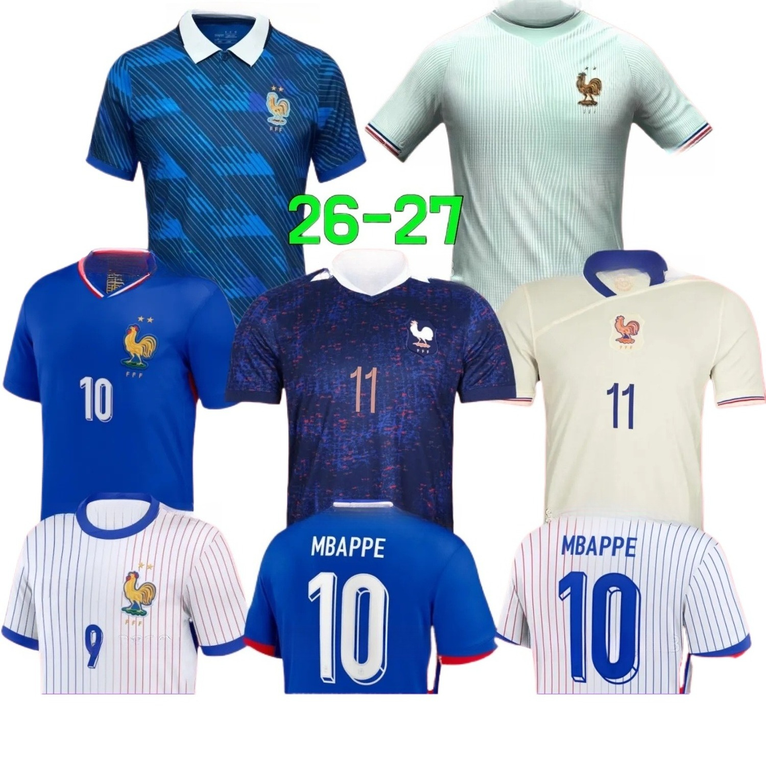 France 2026 World Cup Soccer Jerseys French OLISE CAMAVINGA maillot France Football shirts EKITIKE DEMBELE maillot foot HERNANDEZ FR kits hommes enfants 3XL 4XL