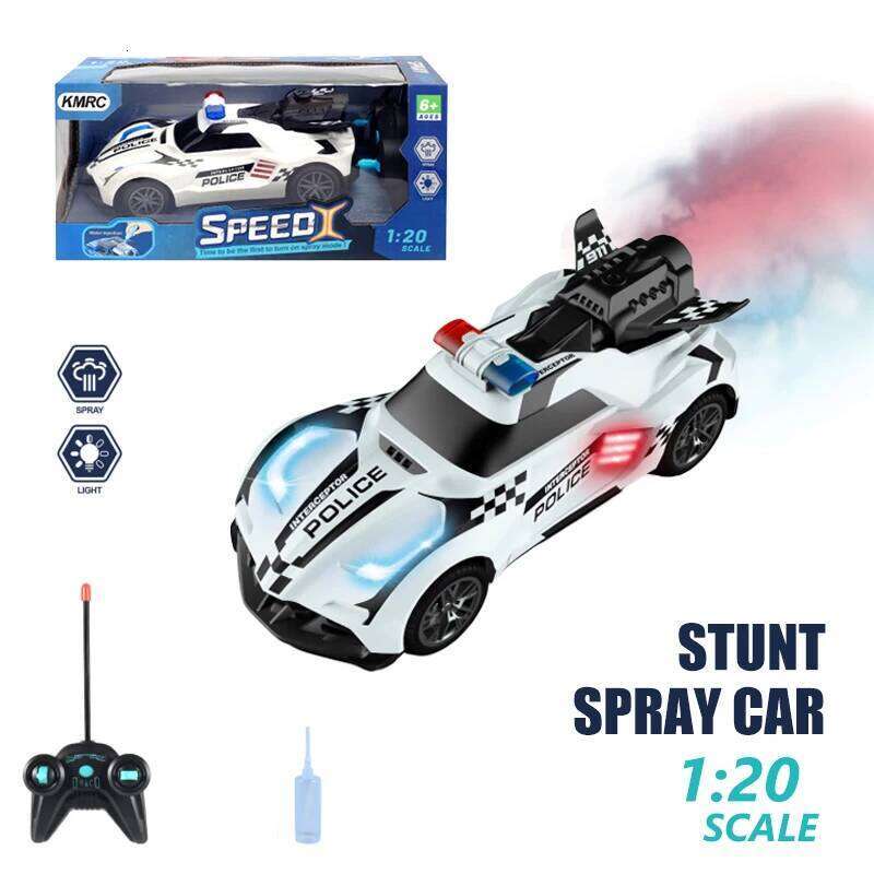 1:20 RC Car Remote Truck with Light Smoke Spray Electric Racing Vehicle Radio Control Model Kid Gift Boy Toy Y260131