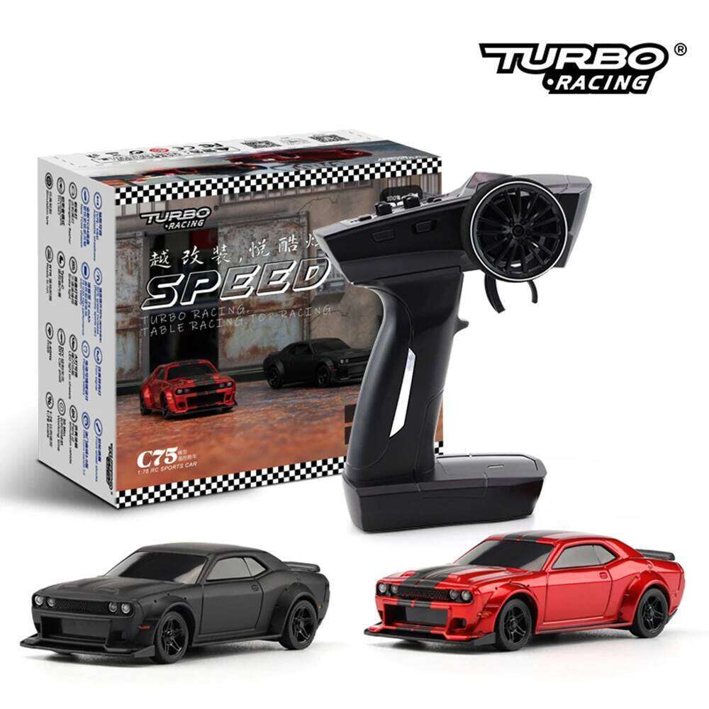 Turbo Racing 1:76 C75/C76 Road Radio-Controlled Mini Full Scale Remote Control Car Toy RTR Suitable For Children And Adults Y260131