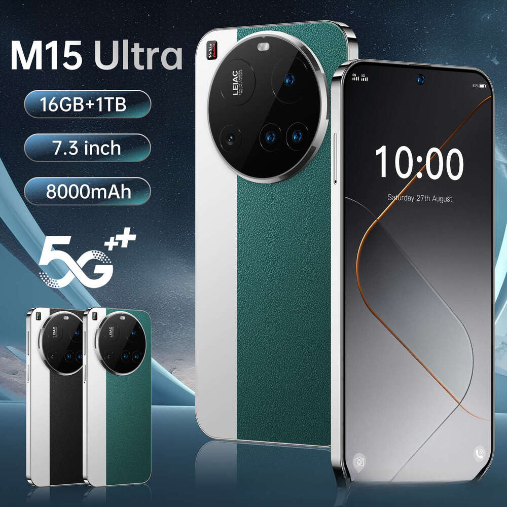 Famous brand new product M15 Ultra cross-border mobile phone 16+1T foreign trade intelligent all-in-one machine source factory CKS