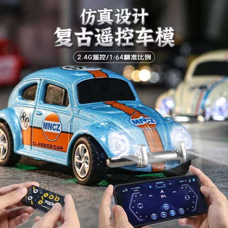 2025 New Wireless Mini Beetle Alloy Small Mobile Phone Remote Control Model Car Toy Children'S Holiday Gift Y260131