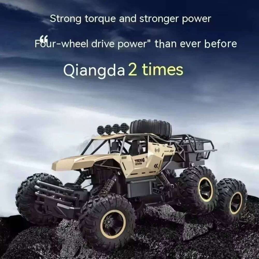 Oversized Size 4WD Car 46CM 6 Wheel RC Truck Metal Alloy Body Remote Control Offroad 4x4 Vehicles Electric Toys for Kid Child Y260131