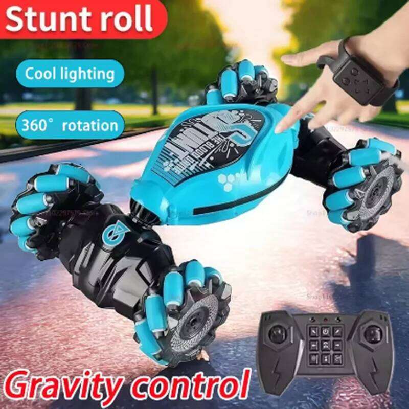 Gesture Sensing 4WD 2.4G RC Stunt Car 360 Rotation, Dual Mode Deformation, Cool Lights & Music, Best Gift for Boys and Girls Y260131