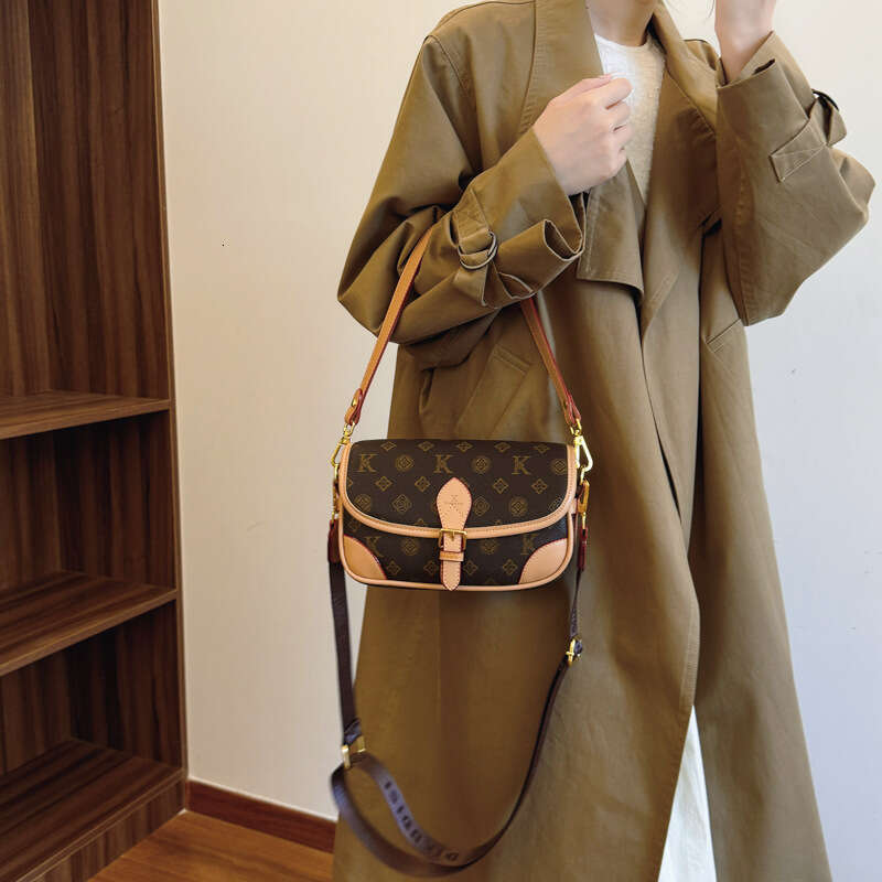 2026 New Pattern Printed Small Square Crossbody Bags for Women Fashion Versatile Large Capacity Commuter Shoulder Bag High Quality Womens Bag H260320