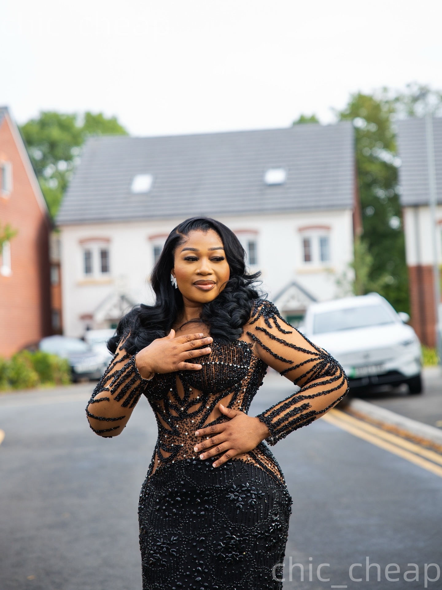 Aso Ebi Black Mermaid Prom Dresses 2026 Illusion Beaded Crystals Sheer Neck Evening Formal Party Second Birthday Engagement Gowns Dress For Special Oc