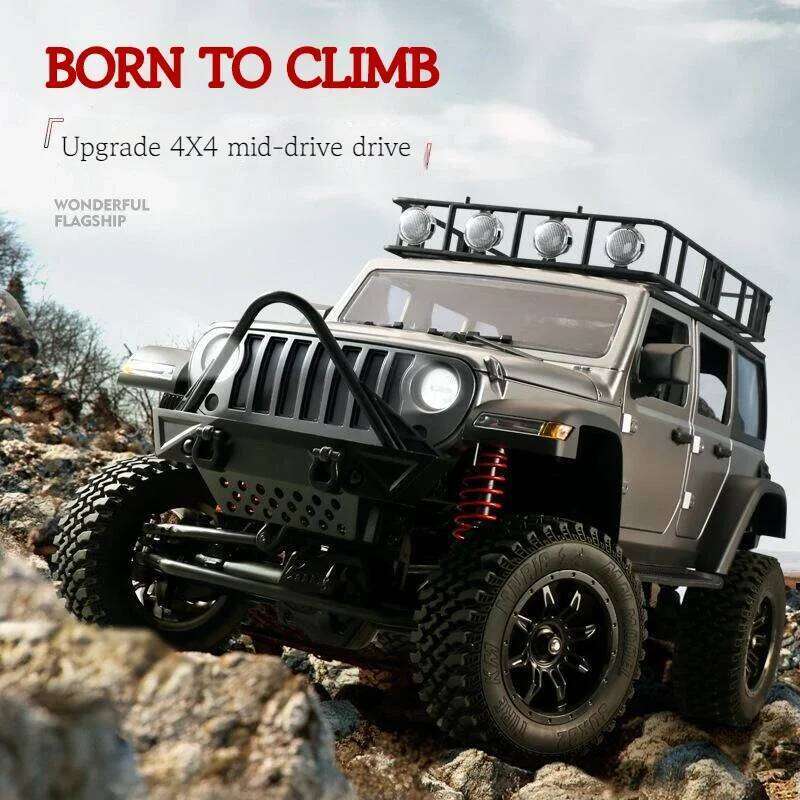 MN128 1/12 New Rc Remote Control Car 2.4g 4wd Full Scale Mnrc Rtr Led Light Rock Crawler Climbing Truck Adult Christmas Kidsgif Y260131