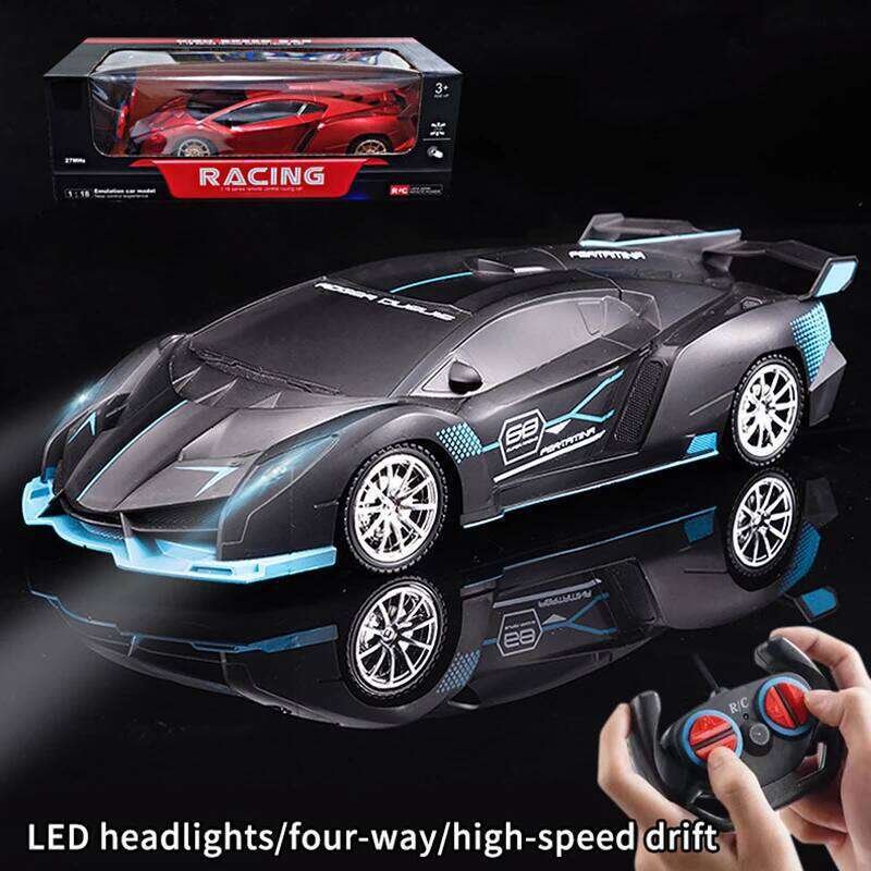 1/18 Scale High Speed Racing Drift RC Car - Battery Operated Kids Toy, Excellent Birthday Gift for Boys & Girls Y260131