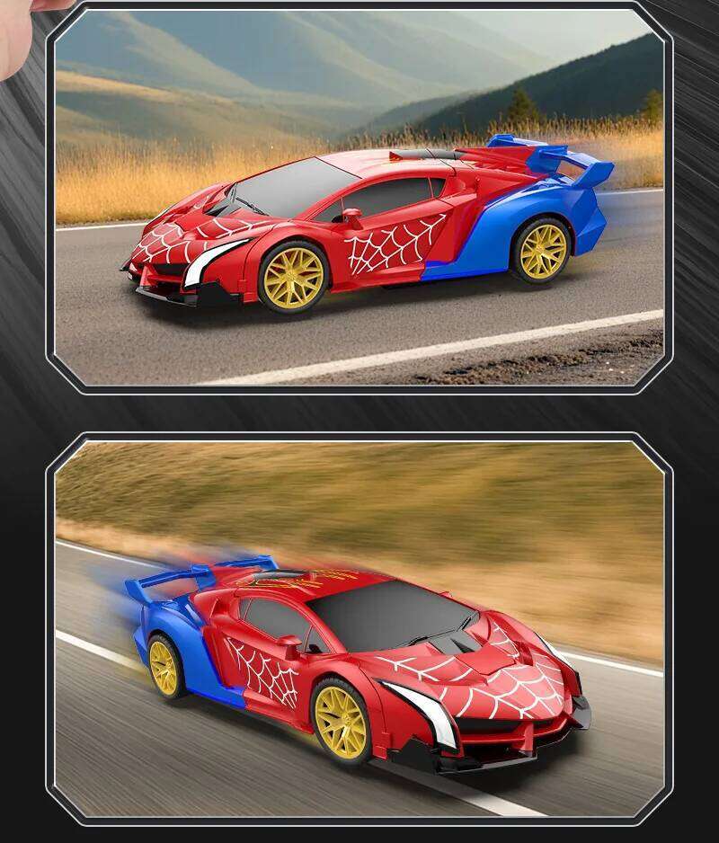 1:18 Spider Remote Control Racing Toy Children's Transformable Resin Car with Charging Function Includes Charge Y260131