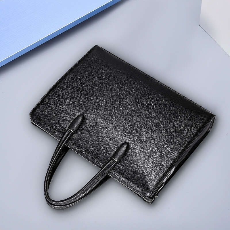 Luxury Shoulder Bags Totes Hobo New Genuine Leather Fingerprint Lock Handbag Large Capacity Computer Bag Business Practical Men S Briefcase SENYY