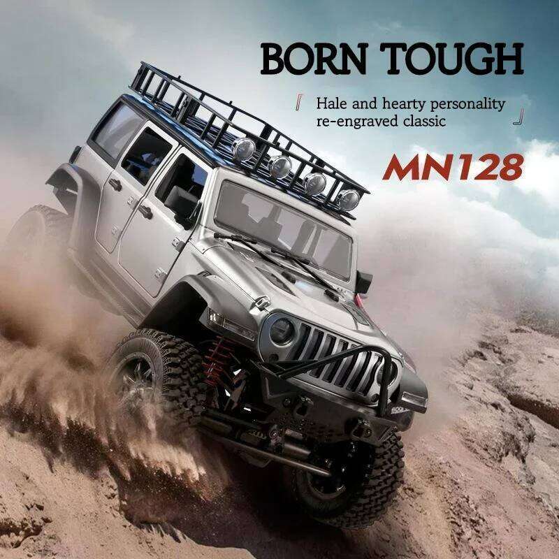 MN128 1/12 New Rc Remote Control Car 2.4g 4wd Full Scale Mnrc Rtr Led Light Rock Crawler Climbing Truck Adult Christmas Kidsgif Y260131