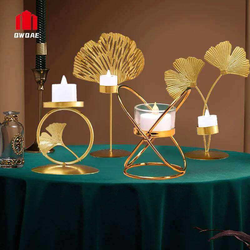 Modern Metal Candle Holder Home Decorations Candlestick Stand For Candles Container Christmas Wedding New year Room Table Decor Y260131