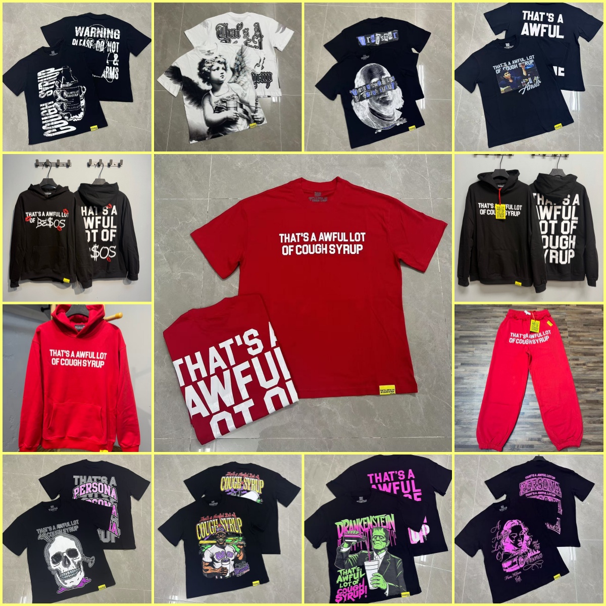 designer t shirt thats a awful lot of caugh syrup shirt designer men tshirt fashion street shirts graphic tee Hipster Fabric Stree Printing High Quality Hip Hop shirt