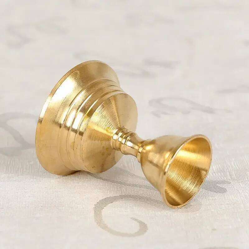 1PC Holders Butter Holder Long Lamp Candlestick Put Candle Copper Cup Home Decor Y260131