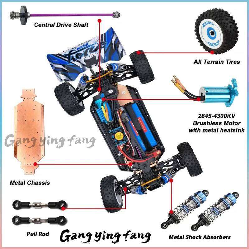 1/12 124017 Wltoys -V8 2.4G Racing RC Cars 4WD Brushless Motor 75Km/H High Speed Remote Control Off-road Drift Toys For Aduit Y260131