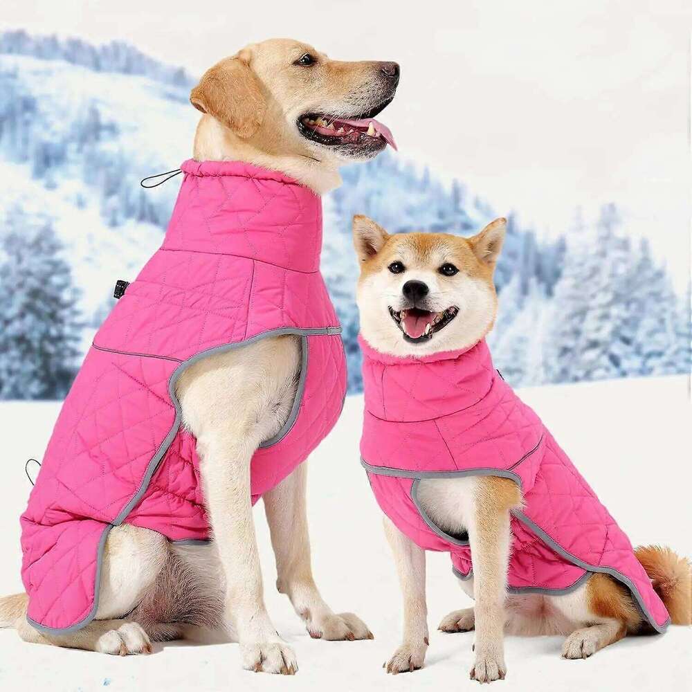Famous brand Waterproof Winter Reflective Dog Jacket with D Ring Warm Coats for Small Medium Large Dogs Clothes Hiking Coat pupakaIK