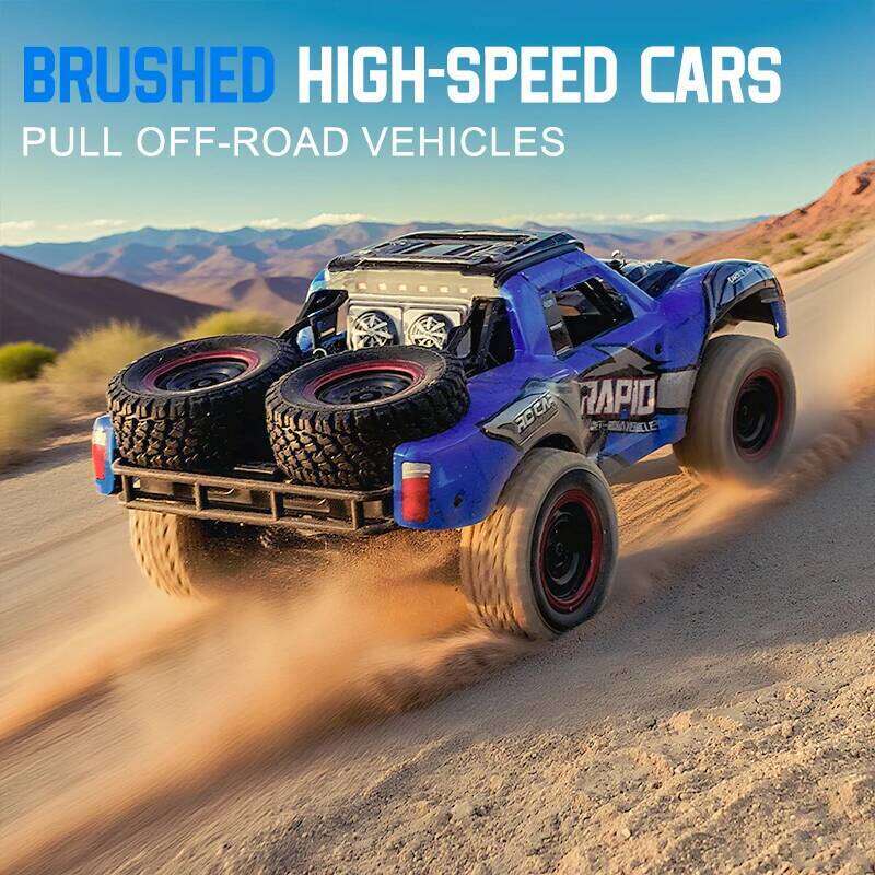 JJRC 1:14 Scale 4x4 RC Off-Road Monster Truck - Full Proportional Throttle/Steering & Metal Chassis W/ 3-Mode LED Lights Y260131