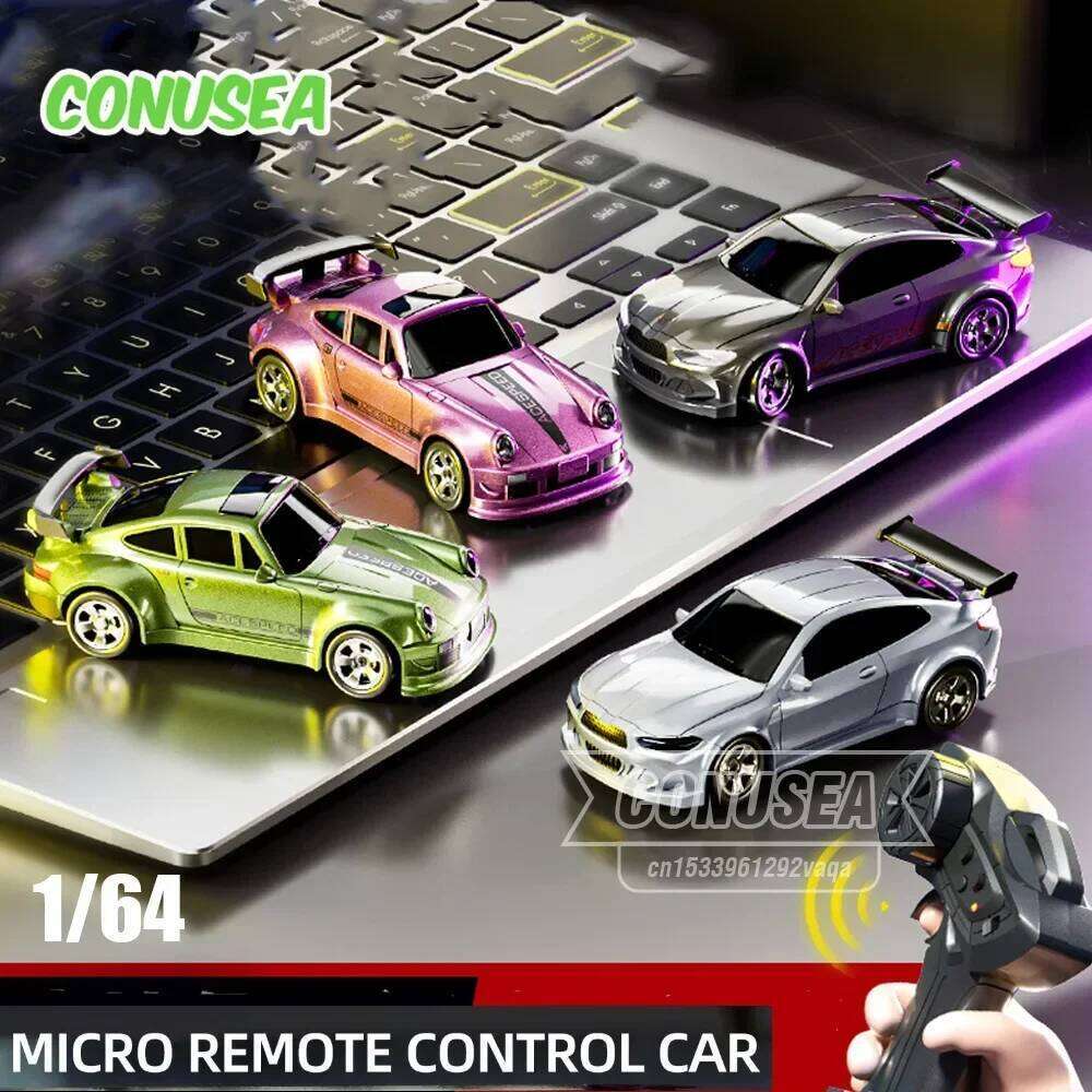 1/64 Mini Rc Racing Car Remote Control Sports Cars Off-Road High Speed Drift Desktop Micro Vehicle Children's Electric Toys Boys Y260131