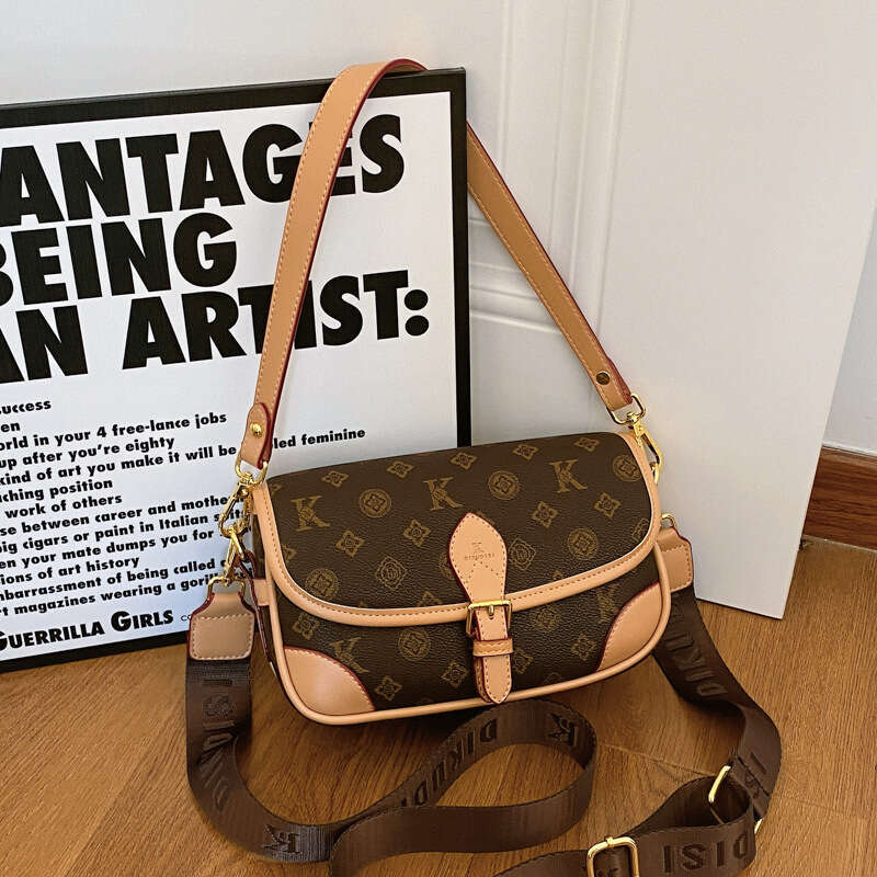 2026 New Pattern Printed Small Square Crossbody Bags for Women Fashion Versatile Large Capacity Commuter Shoulder Bag High Quality Womens Bag H260320