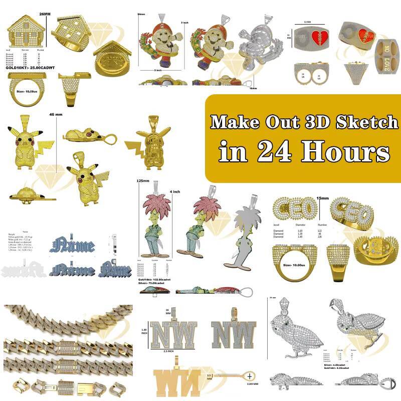 Moissanite 925 Sterling Silver Custom Cartoon 3D Lion Face Pendant Personalized Iced Out Luxury Customized Moissanite Necklace