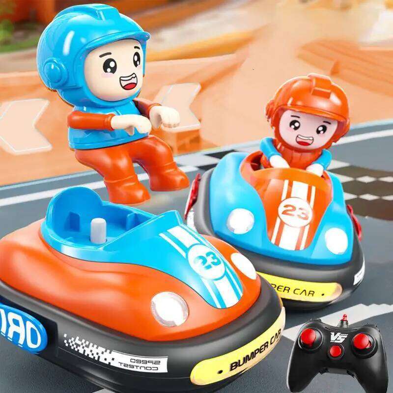 New Small RC Battle Bumper Car Doll Crash Bounce Ejection Light Children's Remote Control Toys Gift for Christmas Birthday Y260131