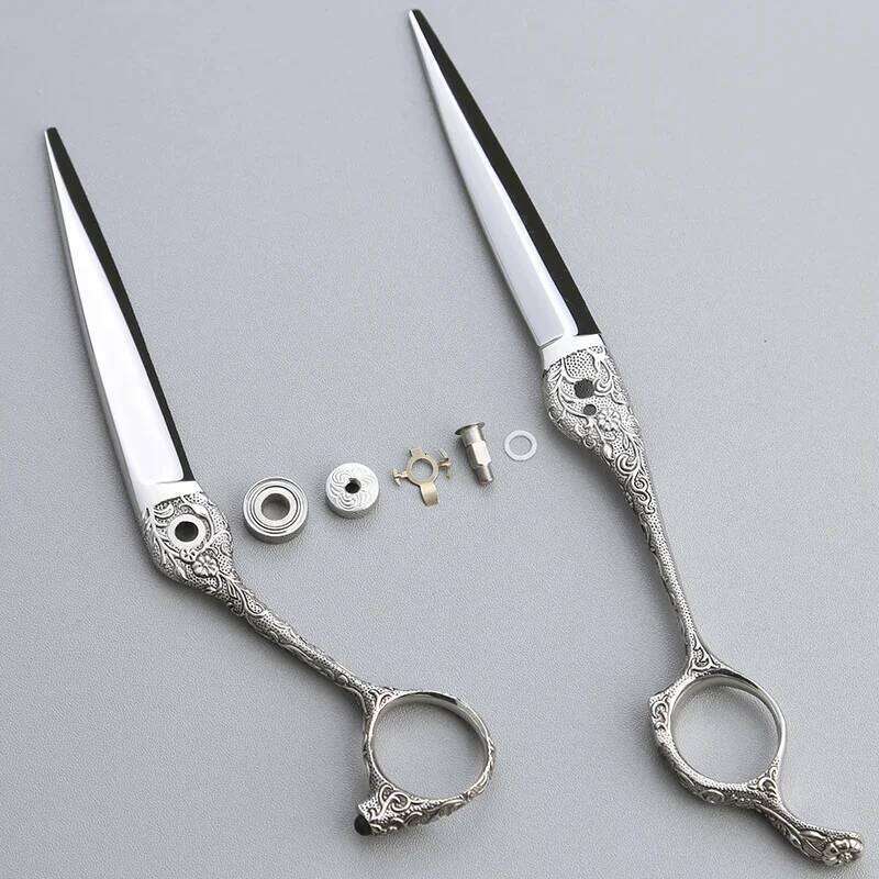 Professional Haircut 6.3Great Samurai Tang Grass Pattern Hairstylist Special Comprehensive Flat Scissors C260131