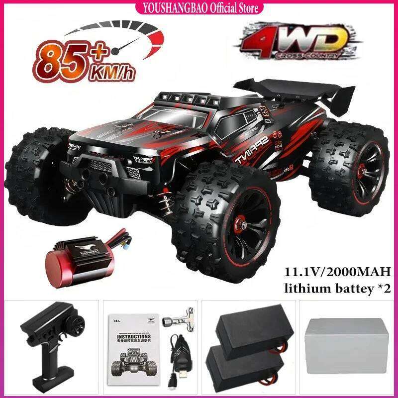 1:16 85 or 50 Kilometers Per Hour Four-wheel Drive LED Remote Control Car High-speed Drift 4x4 Truck Vs. SCY Y260131
