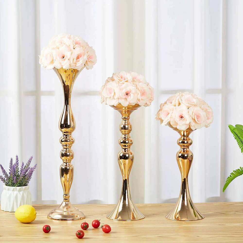 Vintage Iron Candle Holder Wedding Ludo Flower Ins Style High 50cm Candlelight Dinner Table Decoration Ornament Y260131