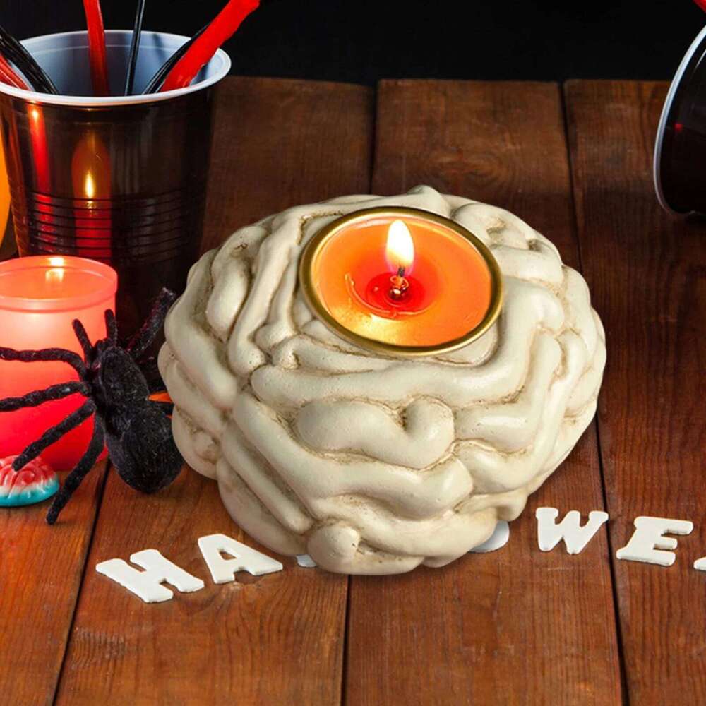 Human Organ Models Holder, 3D Heart Spine Brain Candlestick Candle Stand,Halloween Horror Theme Home Decorations Y260131